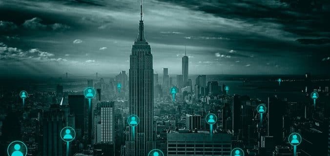 business, technology, city